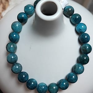 bracelet apatite bleue pierre naturelle